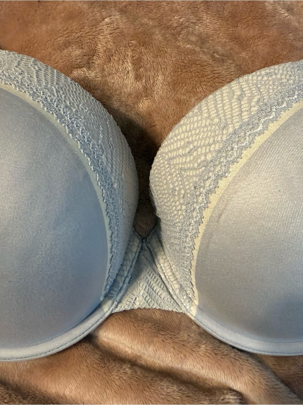 Victoria's Secret Light Blue Lace Push-Up Bra
